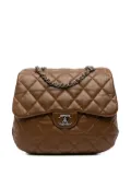 CHANEL Pre-Owned 2011 CC Quilted Lambskin 3 Flap shoulder bag - Brown