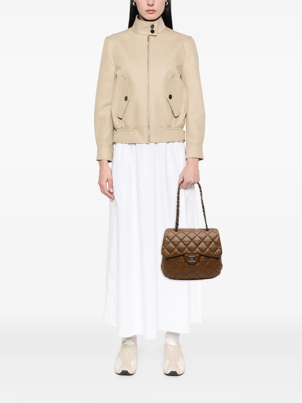 CHANEL Pre-Owned 2011 CC Quilted Lambskin 3 Flap shoulder bag | Pre-Owned | Image 2