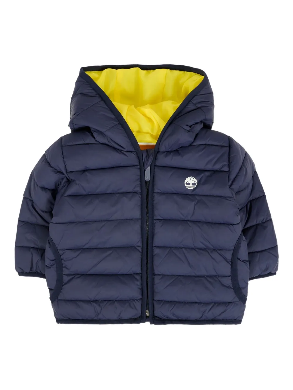Timberland Kids Jaqueta matelassê com capuz e logo | Azul | Image 1