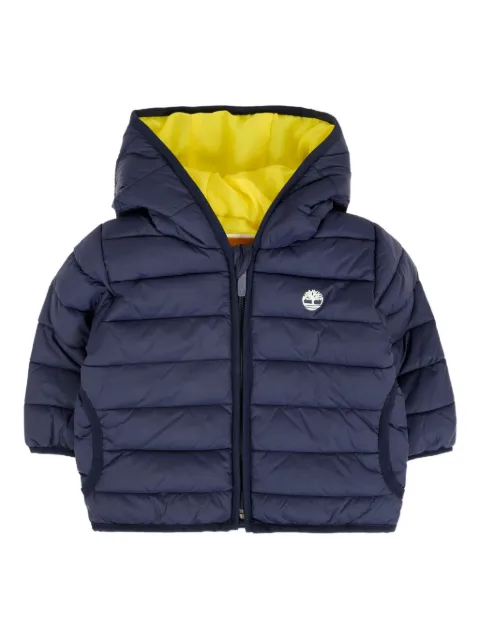 Timberland Kids Jaqueta matelassê com capuz e logo