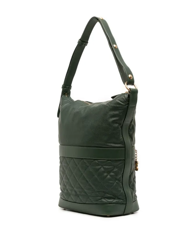 CHANEL Pre-Owned 2018-2019 CC Quilted Caviar Casual Style Hobo Bag