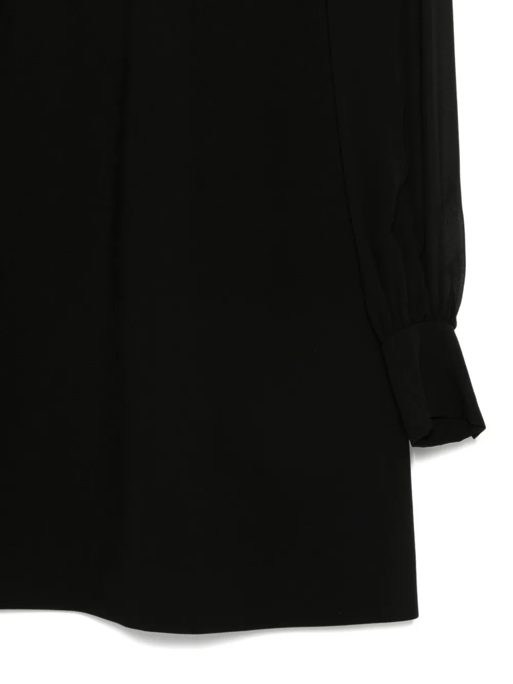 Dorothee Schumacher Tie Collar Fitted Jacket In Black