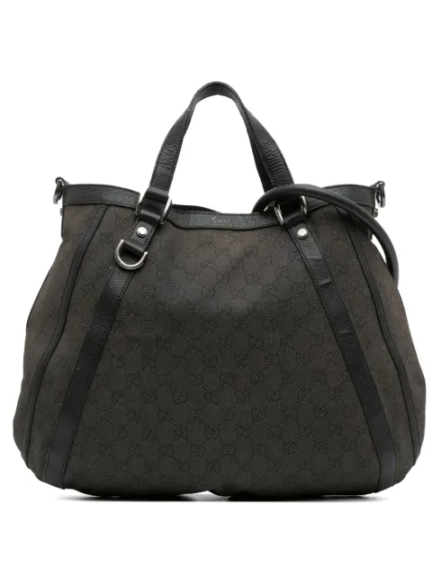 Gucci Pre-Owned 2016-2025 GG Denim Abbey D Ring satchel