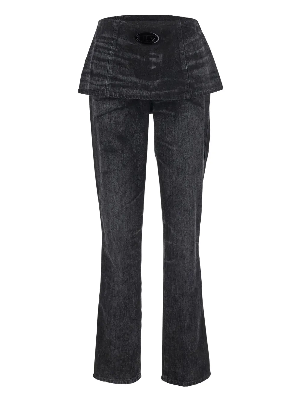 Diesel D-Hourijan-Fsh2 peplum-waist jeans | Grey | Image 1