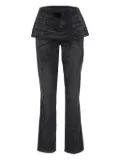Diesel D-Hourijan-Fsh2 peplum-waist jeans - Grey