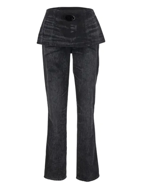 Diesel D-Hourijan-Fsh2 peplum-waist jeans