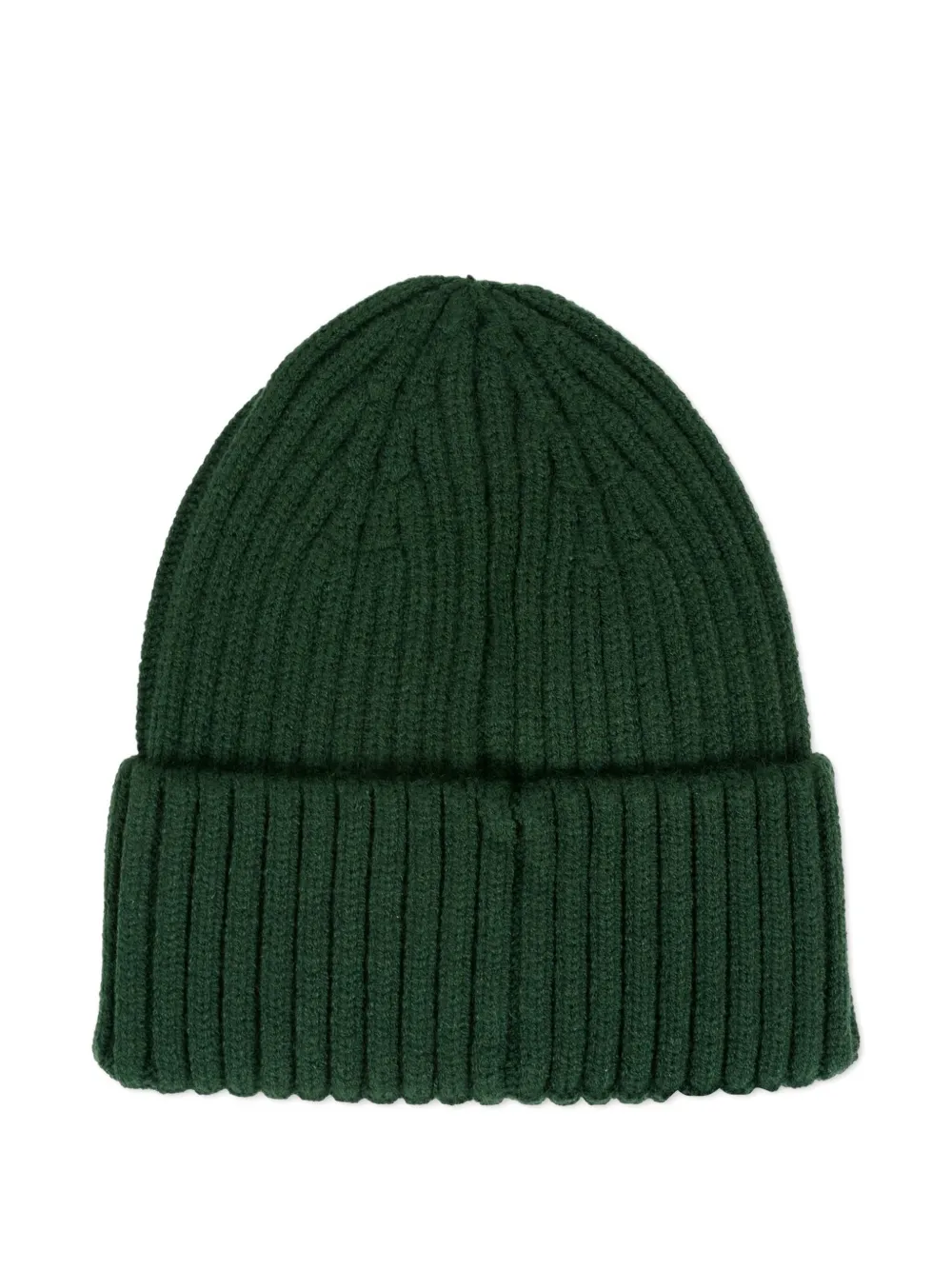 Timberland Kids logo-patch ribbed beanie - Groen