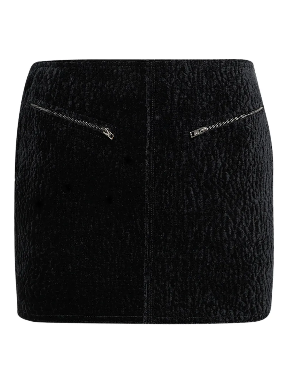 Alexander Wang Zip-pockets Mini Skirt In Black