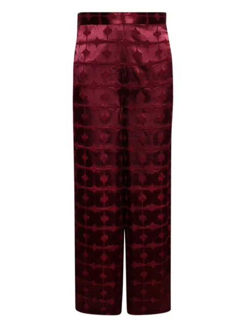 Dima Ayad geometric-pattern trousers