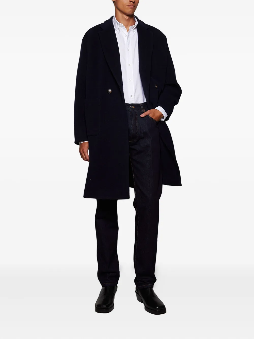 Doppiaa double-breasted patch-pocket coat | Double Breasted Coats | Image 2