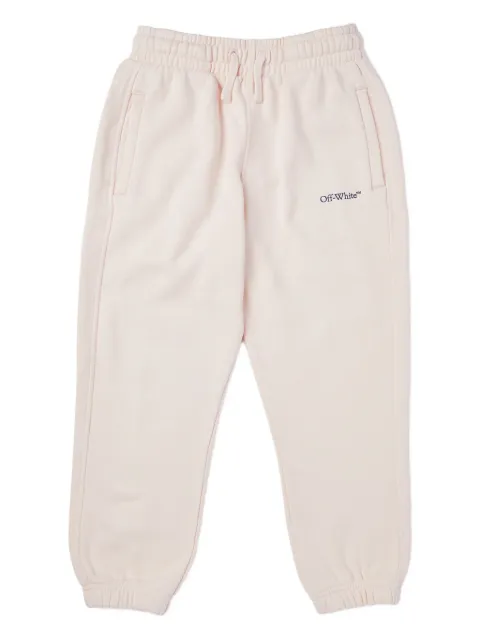 Off-White Kids pantalones con logo y cordones