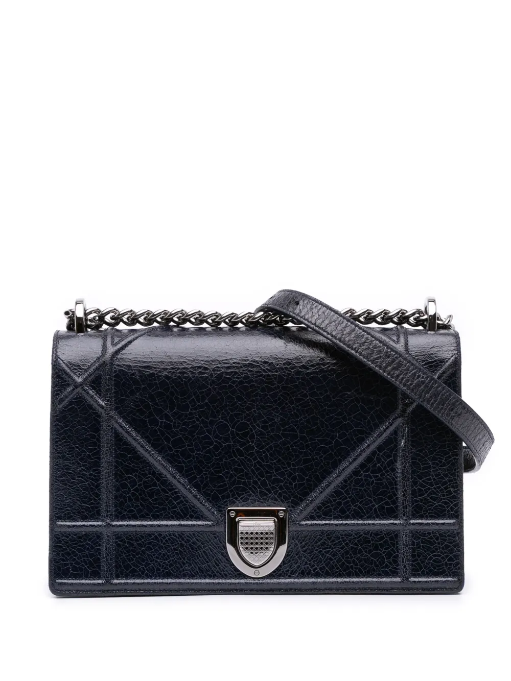 Christian Dior Pre-Owned 2015 ミディアム ディアスキン ディオラマ フラップ ショルダーバッグ - ブルー Christian Dior Pre-Owned 2015 ミディアム ディアスキン ディオラマ フラップ ショルダーバッグ - ブルー