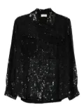 P.A.R.O.S.H. sequinned pocket shirt - Black