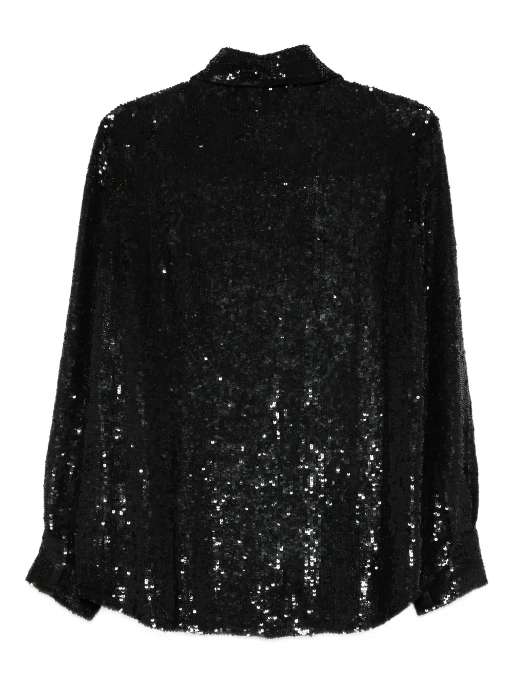 P.A.R.O.S.H. Blouse met pailletten - Zwart