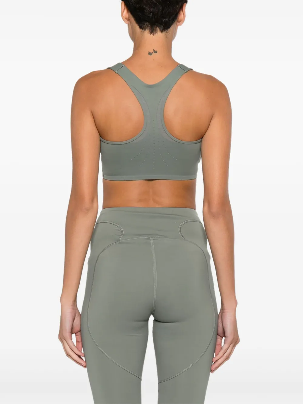 Adidas By Stella Mccartney Racer-back Sports Bra In Multi