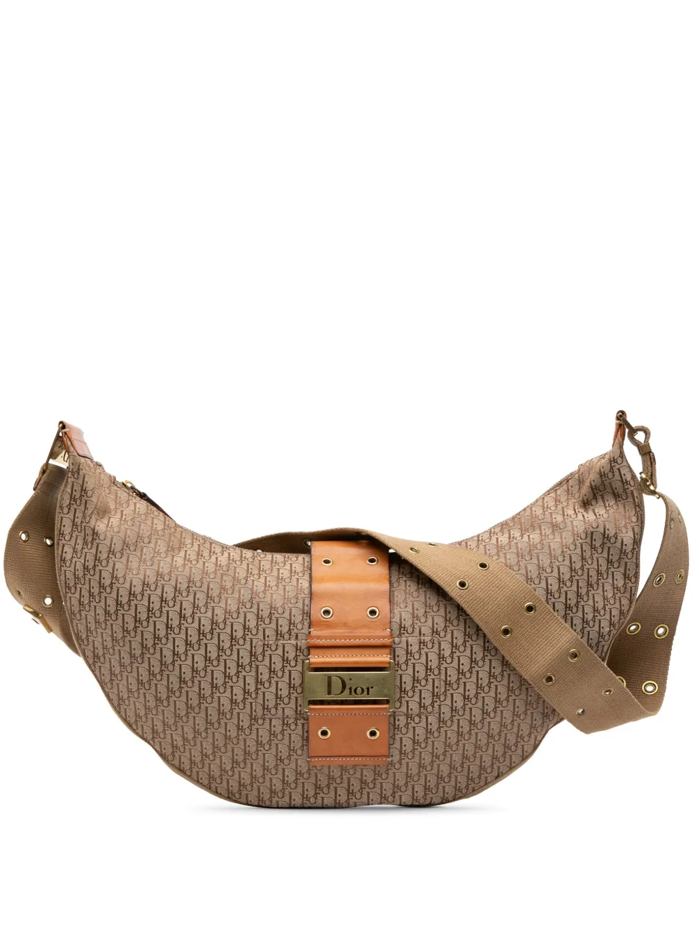 Christian Dior Pre-Owned 2003 Diorissimo Trotter Canvas Street Chic hobo bag | Brown | Image 1