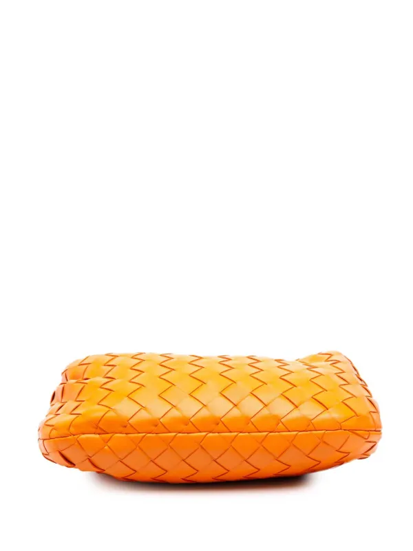 Bottega Veneta Pre-Owned 2012-2025 Mini Nappa Intrecciato Jodie Hobo Bag  Orange FARFETCH ID