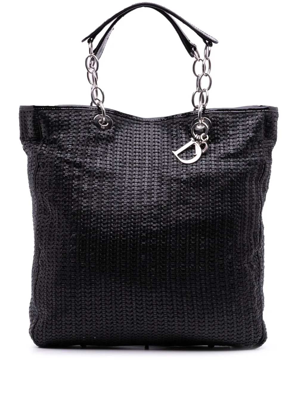 Christian Dior Pre-Owned 2008 ラージ ウーブン ラムスキン レディ ディオール ソフト ショッピング Christian Dior Pre-Owned 2008 ラージ ウーブン ラムスキン レディ ディオール ソフト ショッピング