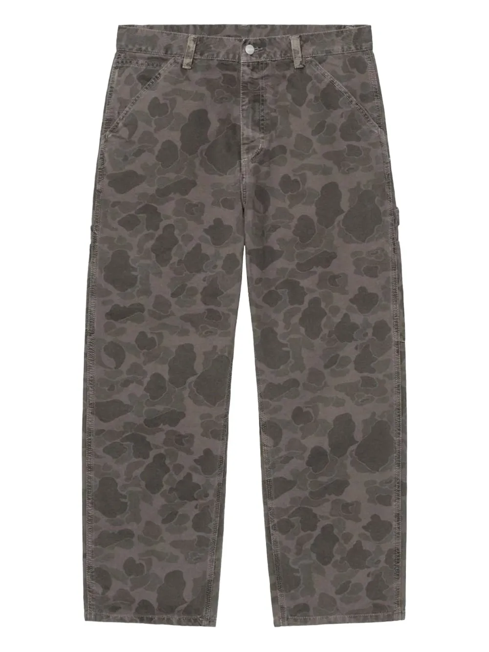 Carhartt WIP camouflage cotton trousers | Brown | Image 1