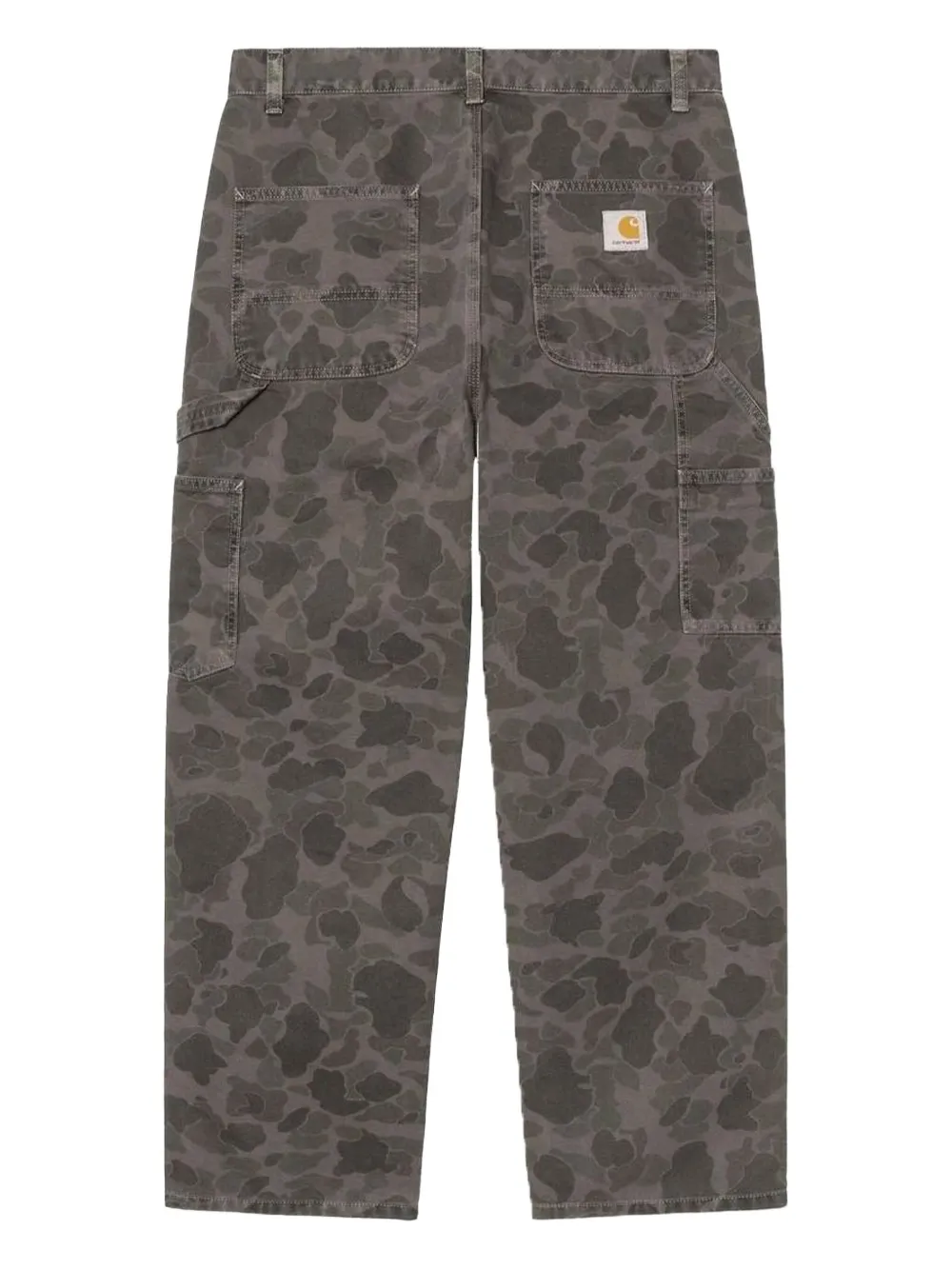 Carhartt Camouflage Cotton Trousers In Brown