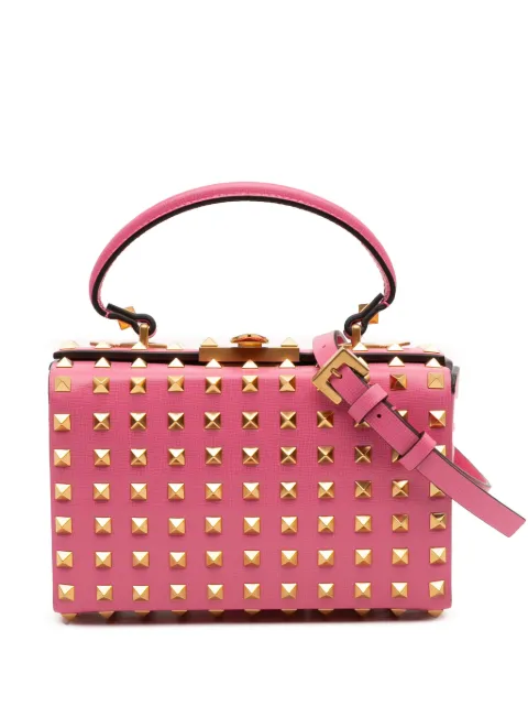 Valentino Garavani Pre-Owned 2000-2017 Leather Rockstud Alcove Box Top Handle Bag satchel