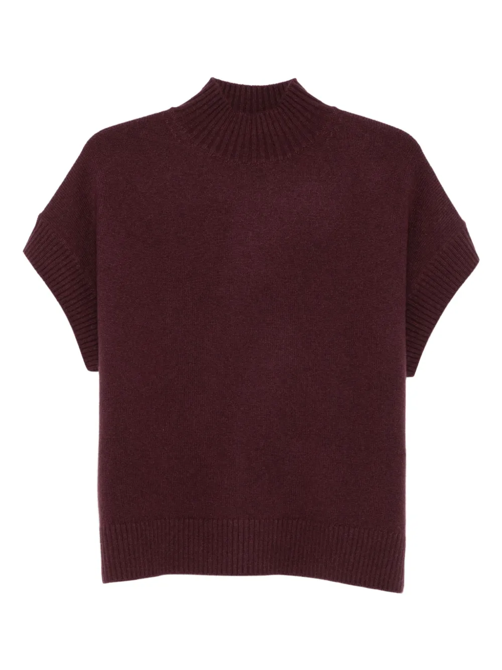JOSEPH high-neck knitted top | Purple | Image 1