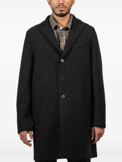 Harris Wharf London button wool single-breasted coat