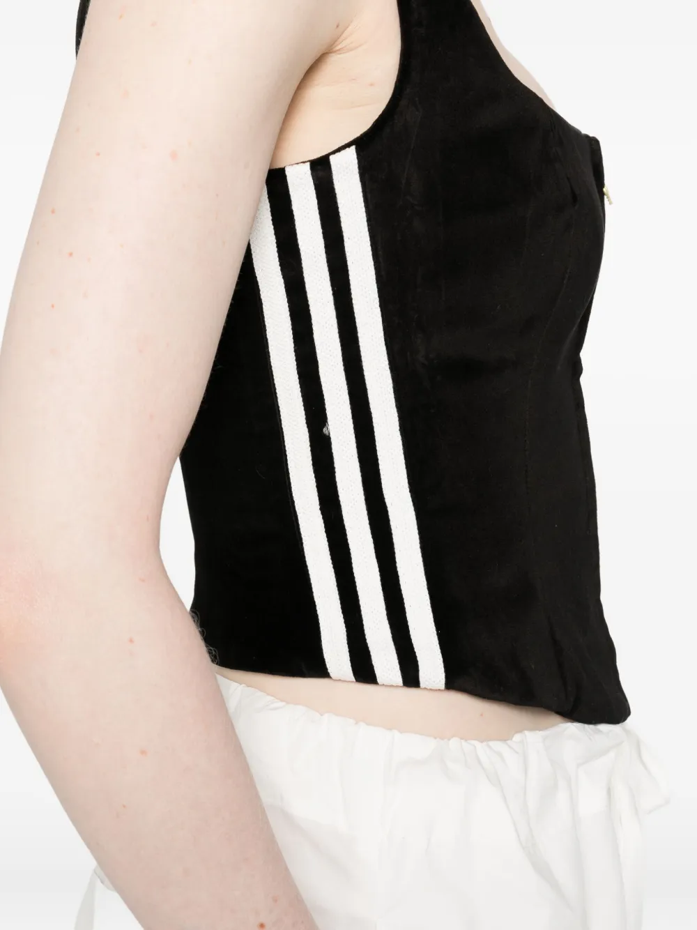 adidas Fluwelen korset met rits Zwart