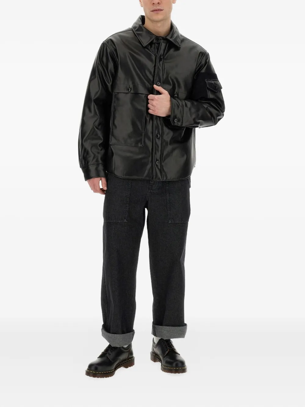 AIE flap-pocket buttoned overshirt | Shirt Jackets | Image 2