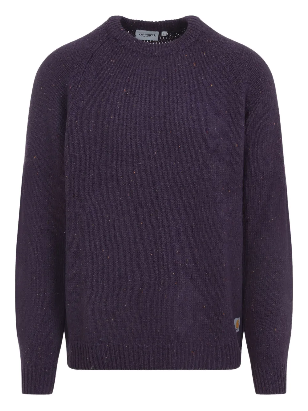 Carhartt Ribbed Cuff Knit Sweater With Hem Detail In Purple