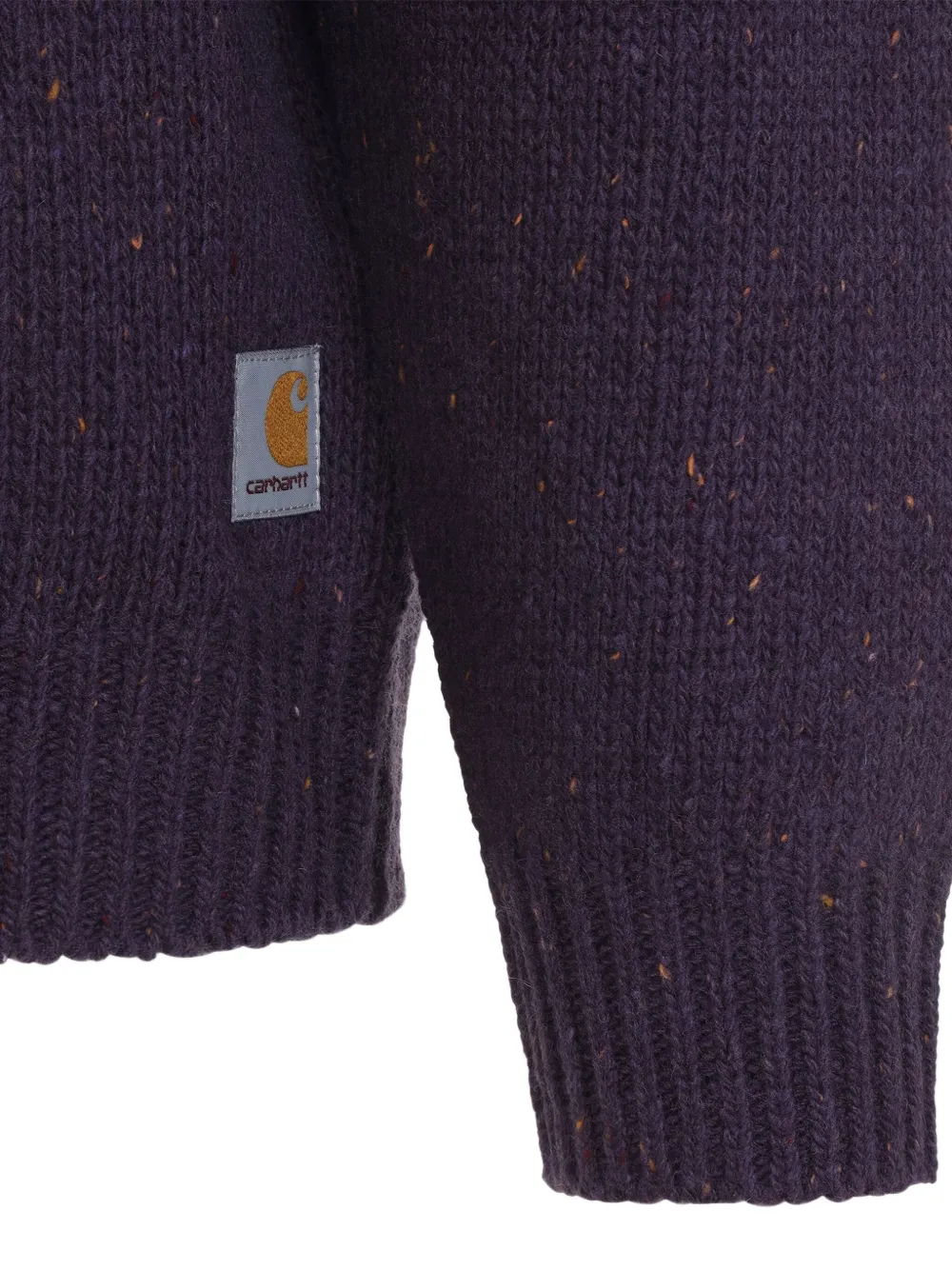 Carhartt Ribbed Cuff Knit Sweater With Hem Detail In Purple