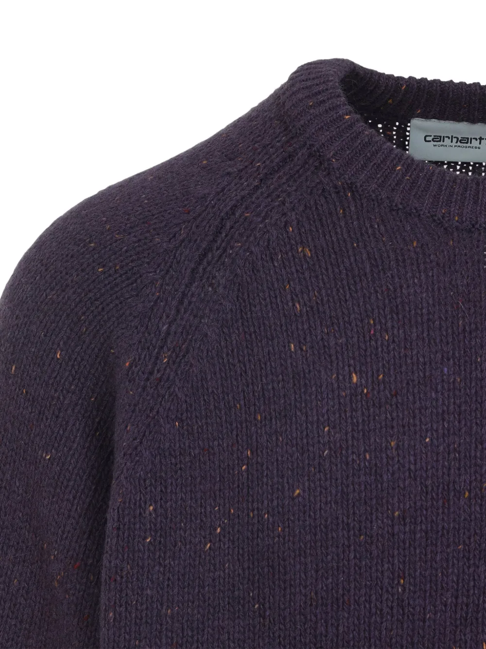 Carhartt Ribbed Cuff Knit Sweater With Hem Detail In Purple