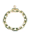 Casablanca enamelled chain bracelet - Gold