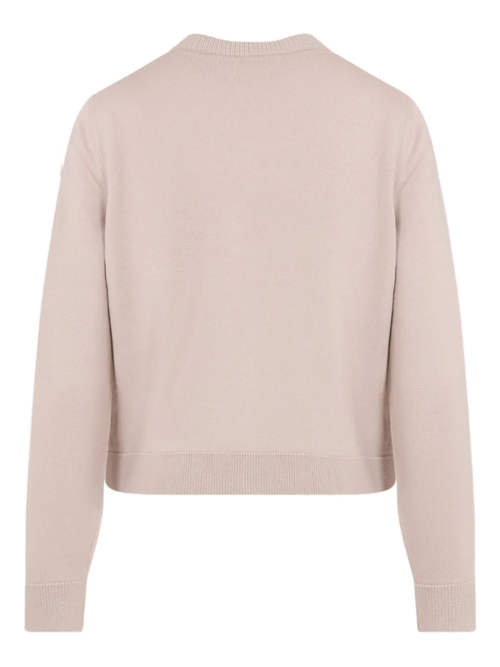 Moncler Quilted Knit-panel Jacket In Pink