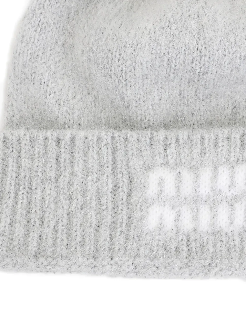 Miu Miu Muts met logodetail - Grijs