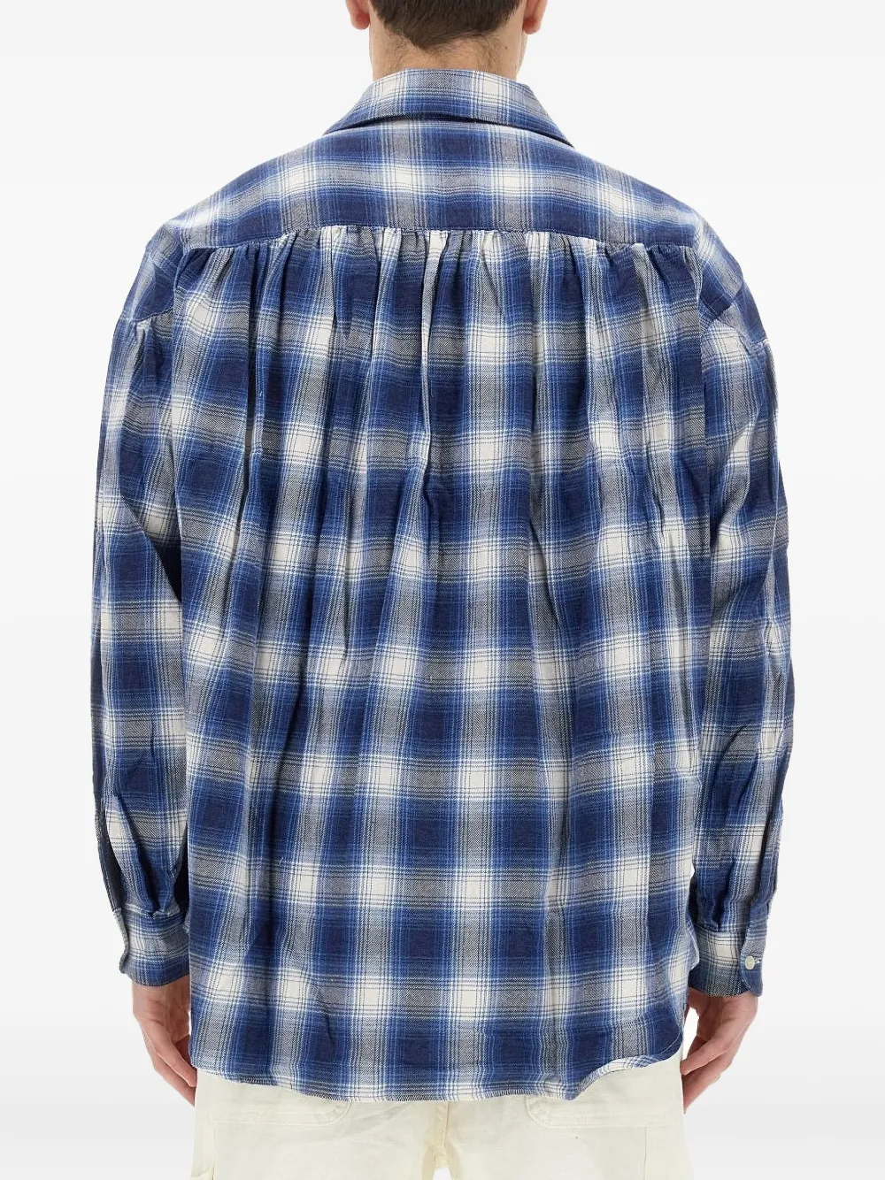 Aïe Plaid-check Cotton Shirt In Blue