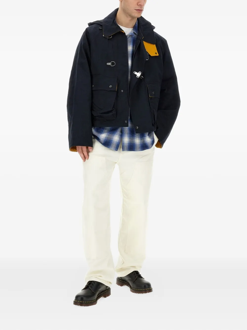 AIE Geruit katoenen overhemd - Blauw