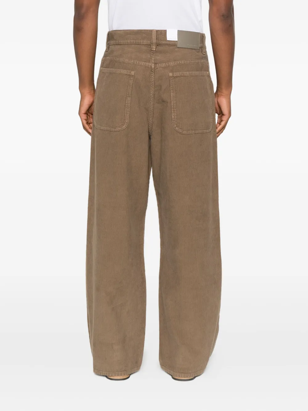 Sunflower Corduroy Wide-leg Jeans In Brown