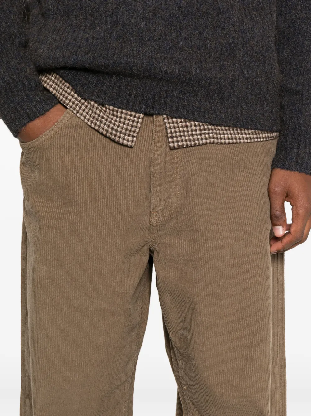Sunflower Corduroy Wide-leg Jeans In Brown
