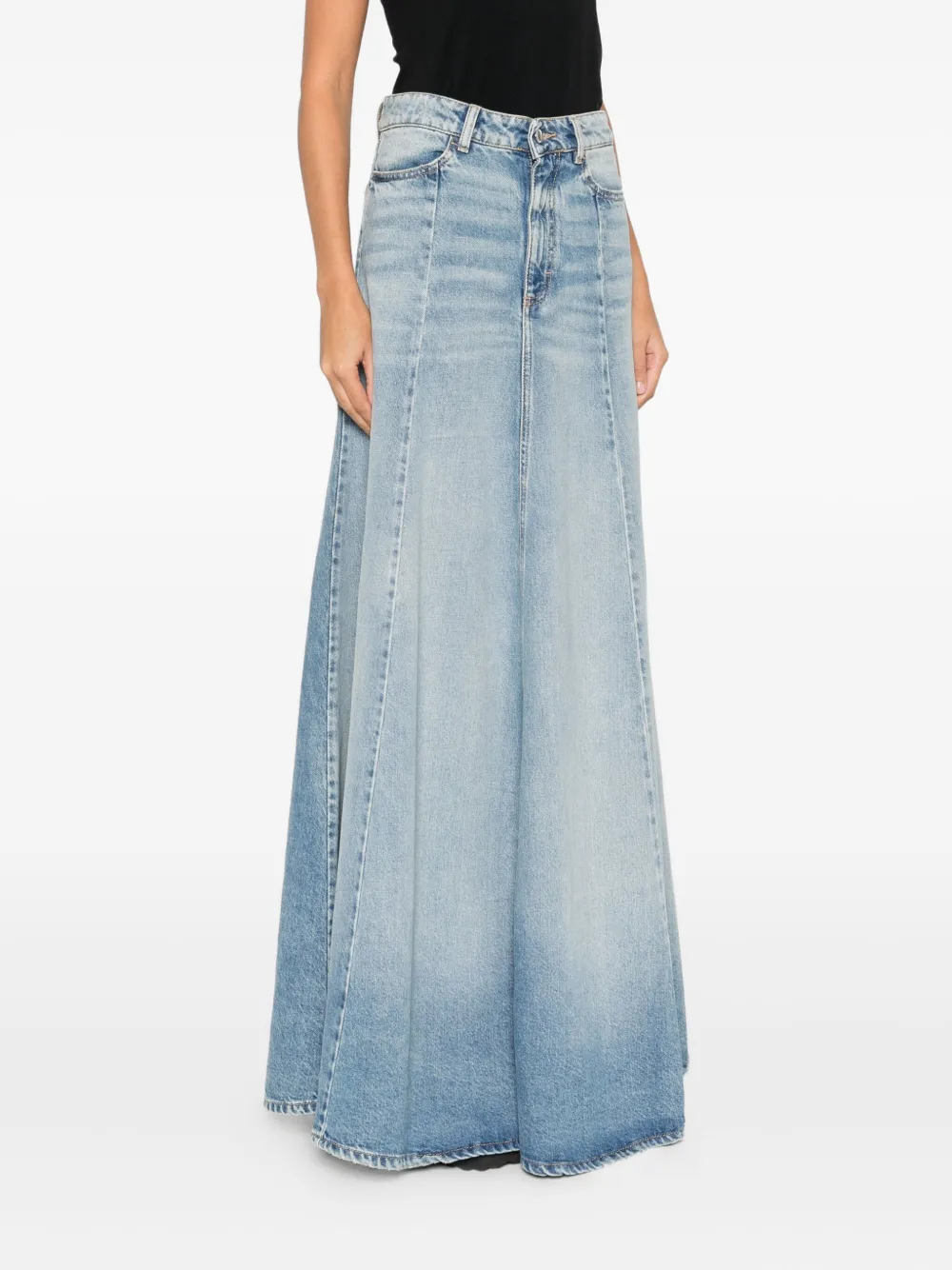ICON DENIM Maxi-rok met A-lijn Blauw
