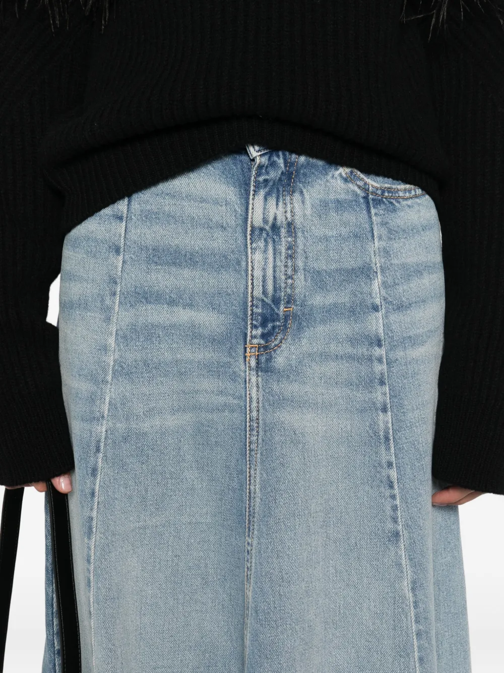 ICON DENIM Maxi-rok met A-lijn Blauw