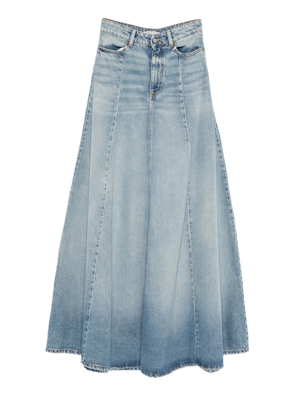 ICON DENIM تنورة جينز ماكسي بتصميم A | أزرق | Image 1