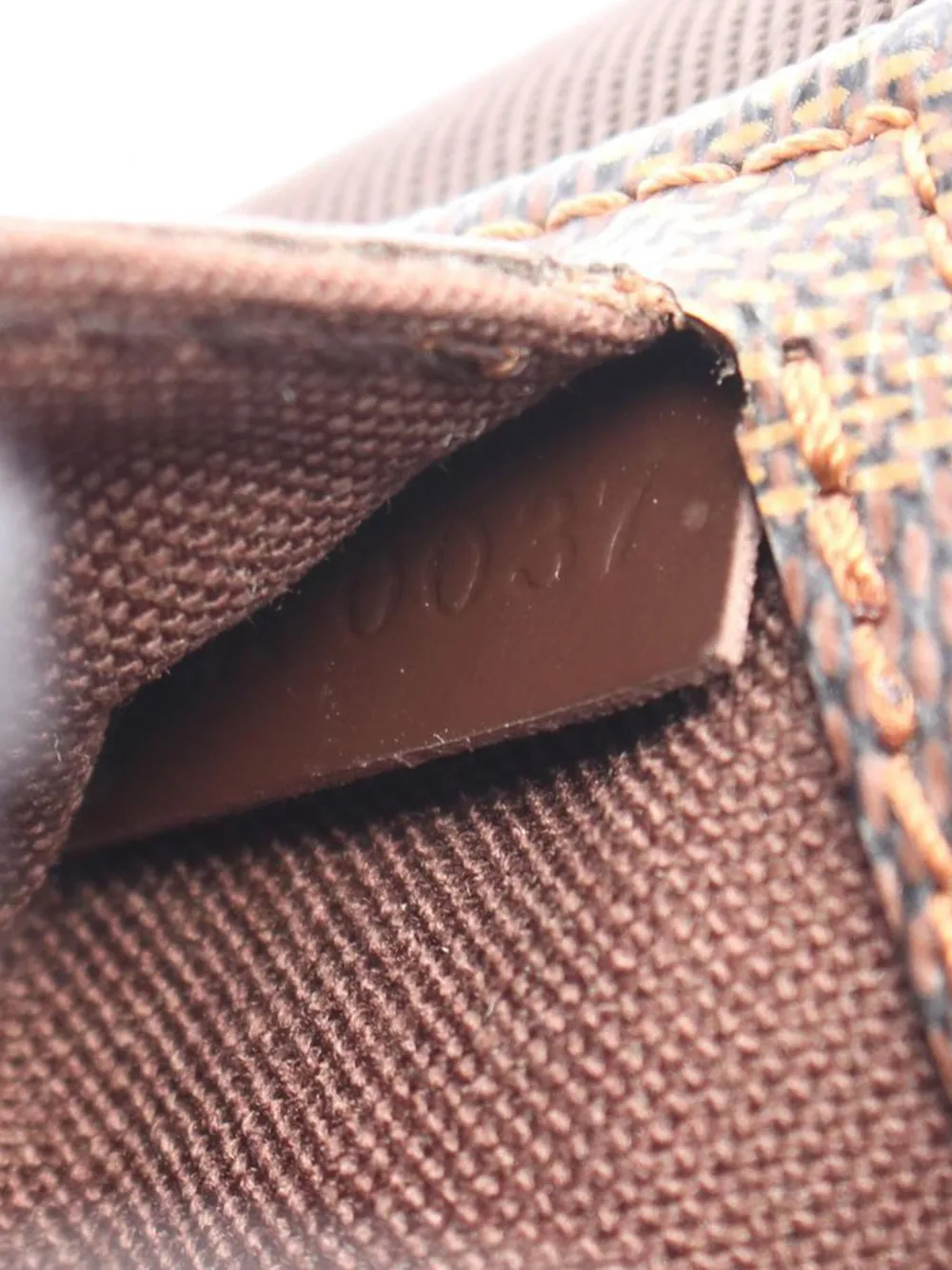 Pre-owned Louis Vuitton 2007 Damier Ebene Geronimos Crossbody Bag In Brown