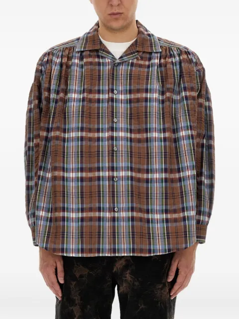 AIE checked cotton shirt