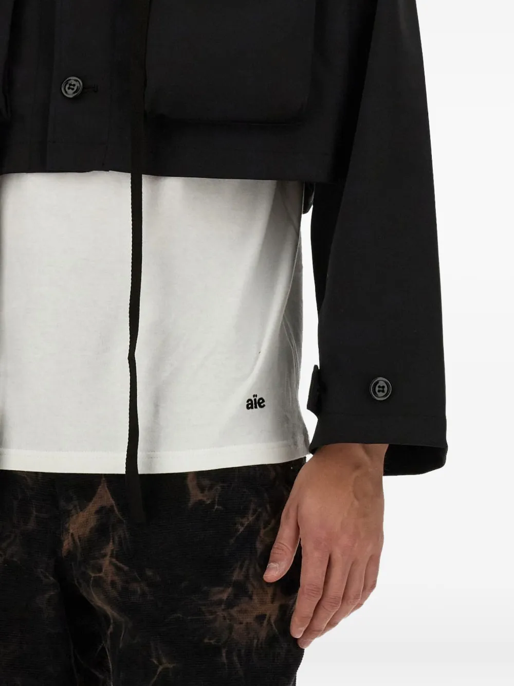 Aïe Short-sleeve Cotton T-shirt In White