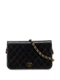 CHANEL Pre-Owned 1996-1997 CC Quilted Lambskin Full Single Flap crossbody bag - Black