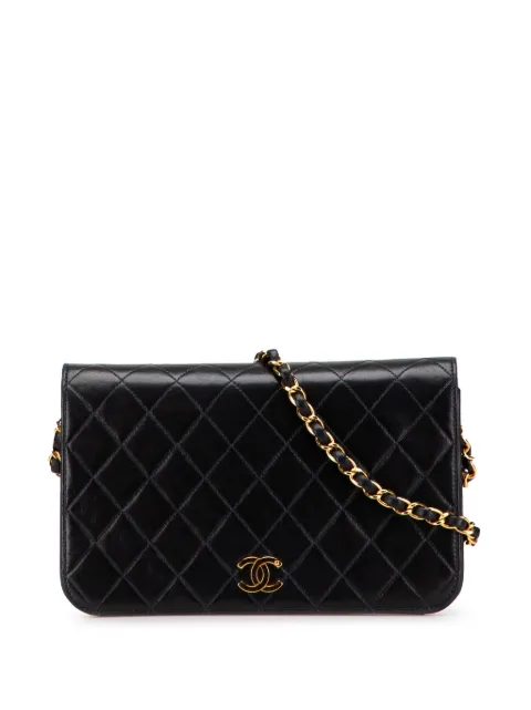 CHANEL Pre-Owned 1996-1997 CC Quilted Lambskin Full Single Flap crossbody bag