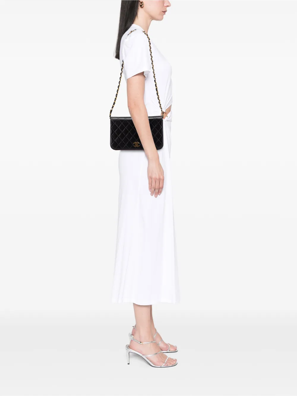 CHANEL Pre-Owned 1996-1997 CC Quilted Lambskin Full Single Flap crossbody bag | Pre-Owned | Image 2