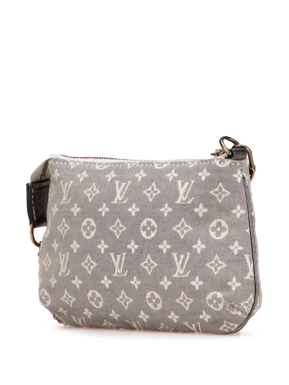 Pre-owned Louis Vuitton 2008 Mini Monogram Idylle Pochette Accessoires Handbag In Gray