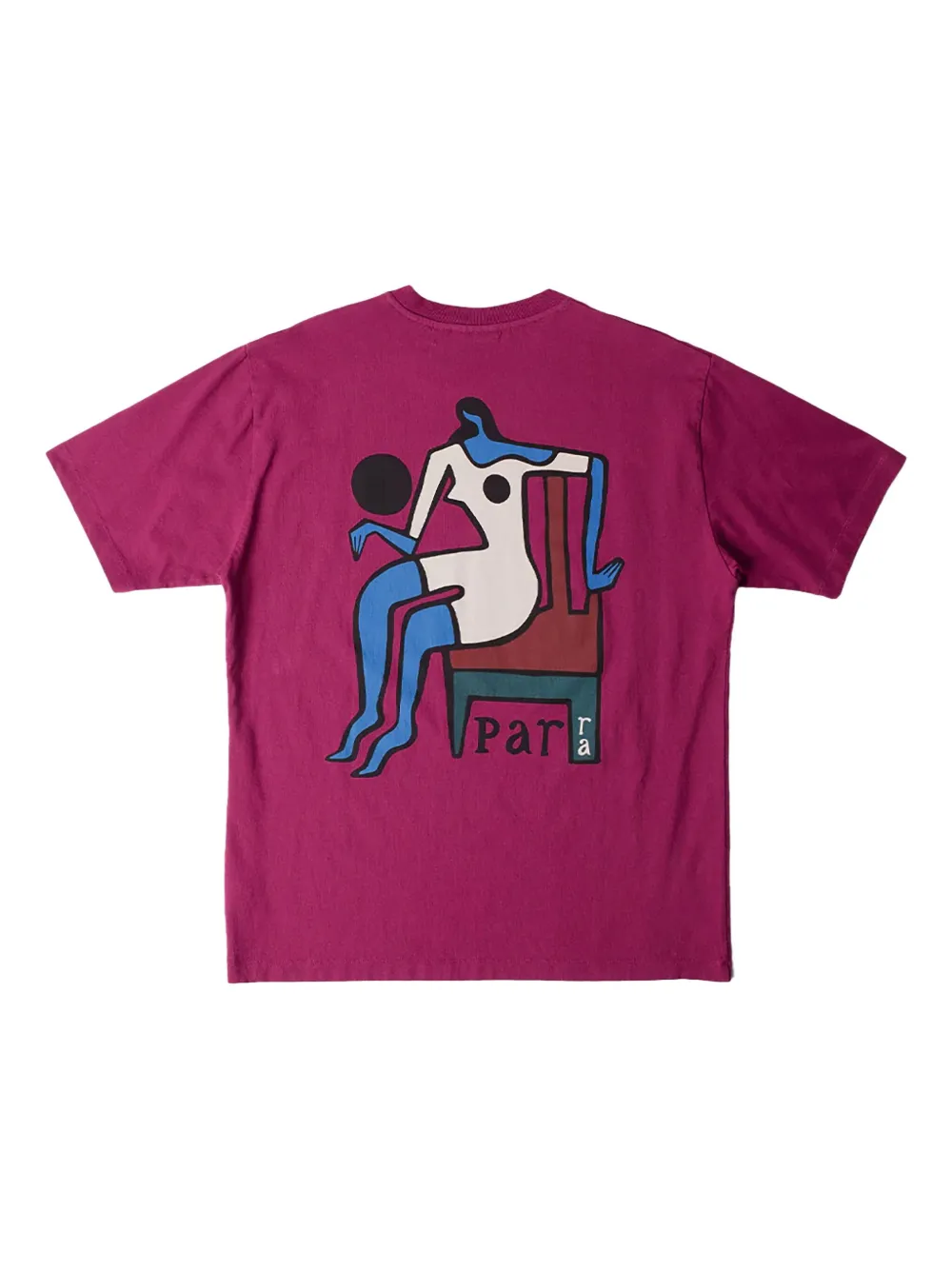BY PARRA Katoenen T-shirt met print - Roze